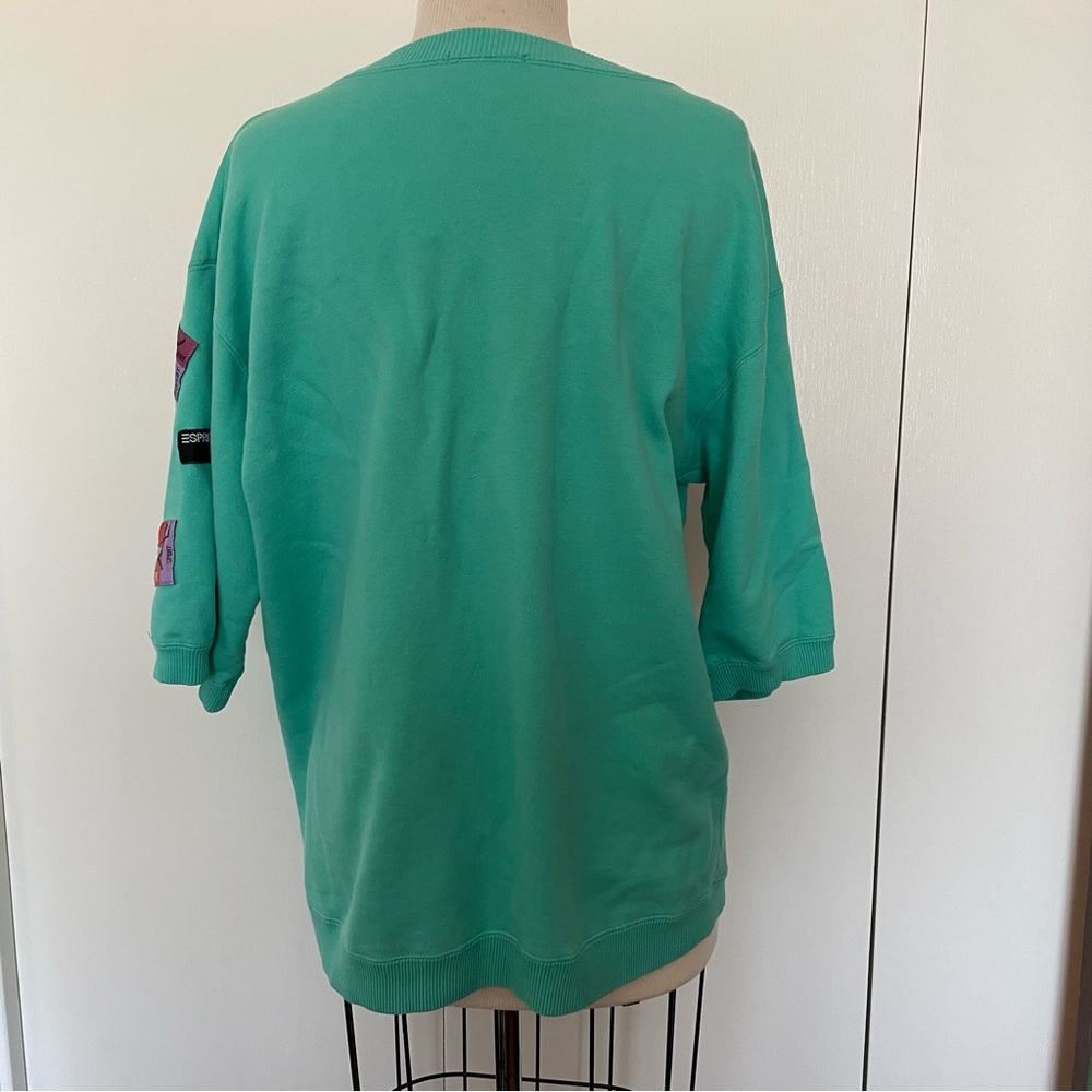 Esprit Sport LA Olympic Era Sweatshirt in Teal with awesome graphics - Picture 2 of 13